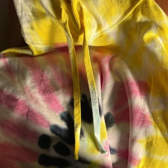 NWT IVORY ELLA MASAI SWIRL TIE DYED OVERSIZED PULLOVER HOODIE SWEATSHIRT SZ SM - Picture 8 of 10